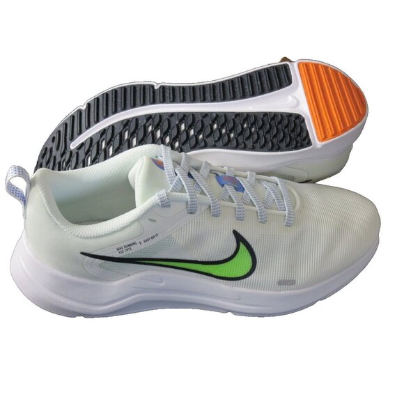 Nike Women's Downshifter 12 Running Shoes Summit White Lime Blast Sizes NIB - Picture 2 of 5